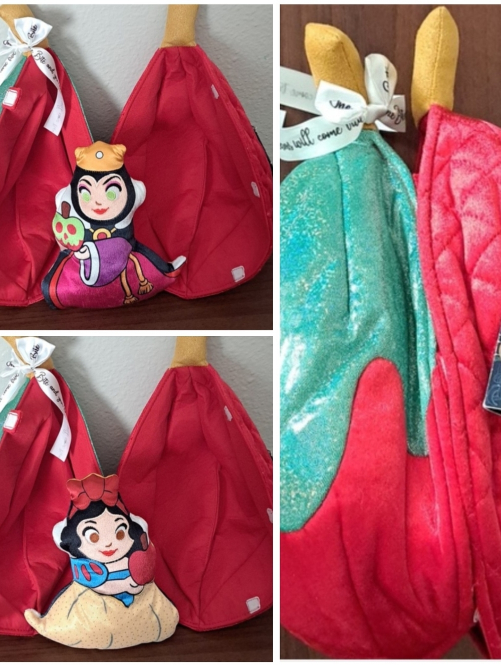 NWT Disney Parks 85th Anniversary Snow White Poisoned Apple Double-Sided Doll